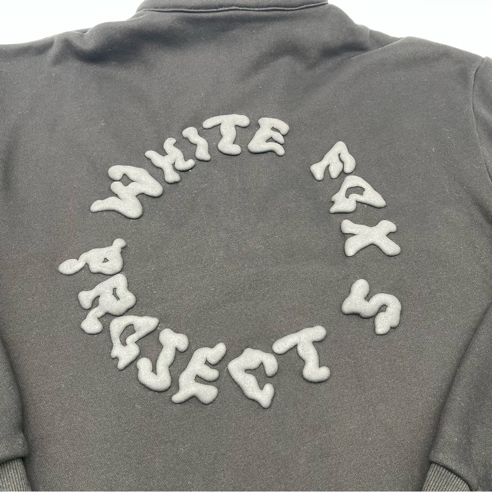 White Fox Boutique Project 5 1/4 Zip Black Sweatshirt Size L/XL Pullover Casual - Picture 6 of 11